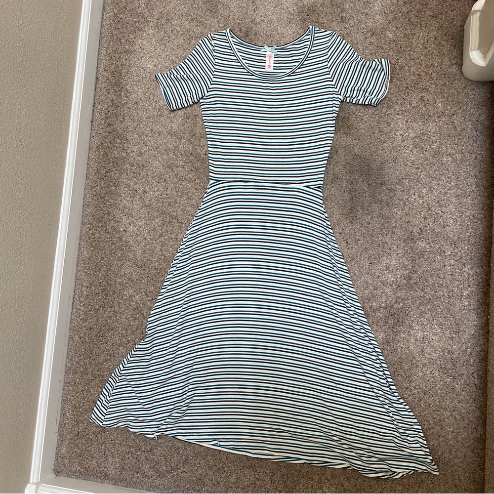 Downeast Striped Dress XS
